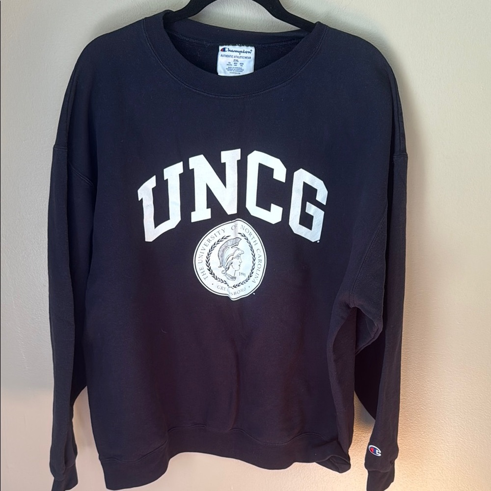 Champion Black UNCG Crewneck Sweatshirt